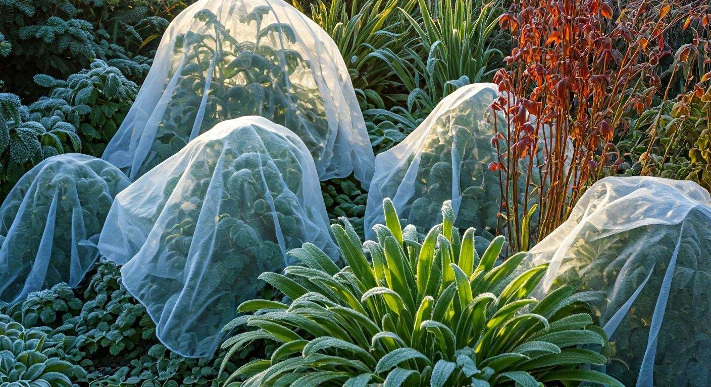 Comment protéger ses plantes du gel avec un voile d'hivernage