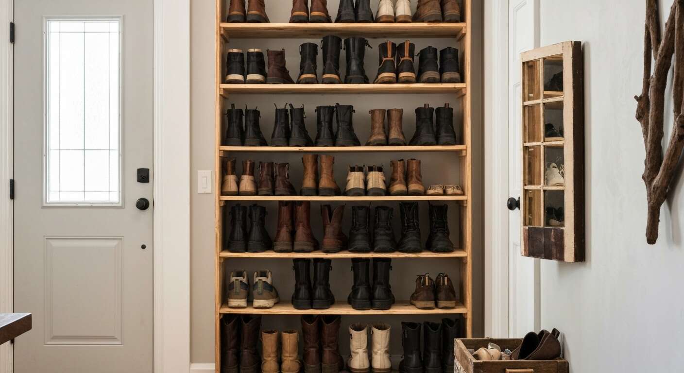 Ne laissez plus vos bottes et bottines en désordre : le système de rangement DIY ultra-simple à fabriquer