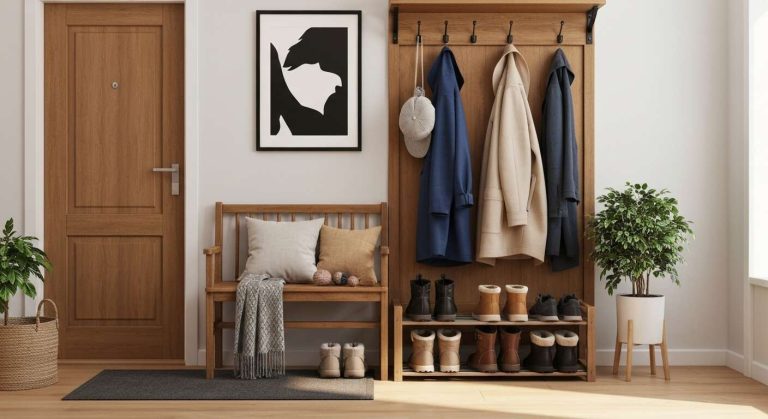 Ce bricolage à faire ce week-end transformera votre entrée en un espace accueillant et organisé pour l'hiver