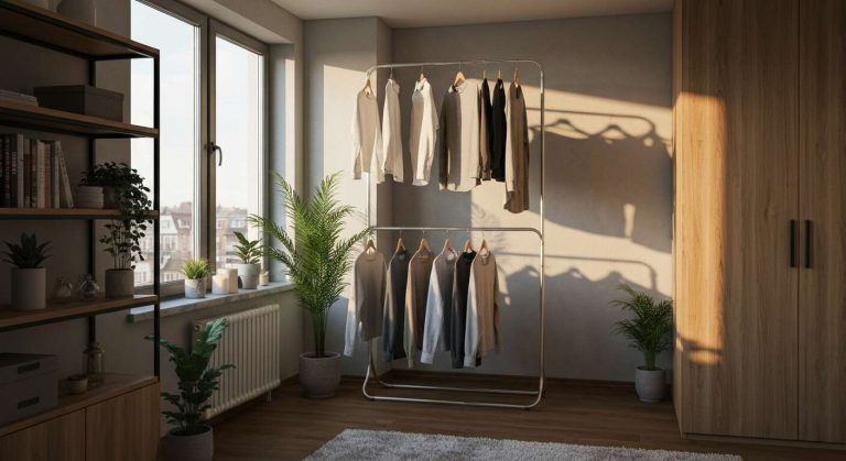 L'astuce pour faire sécher votre linge deux fois plus vite à l'intérieur sans utiliser de sèche-linge