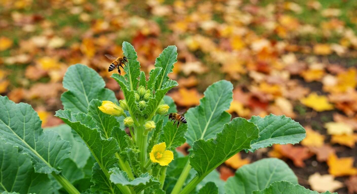 Pourquoi cette plante potagère décorative explose dans les massifs d’octobre et nourrit les abeilles