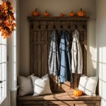Voici comment créer un meuble d'entrée pratique avec un banc et un porte-manteau, le projet DIY de l'automne