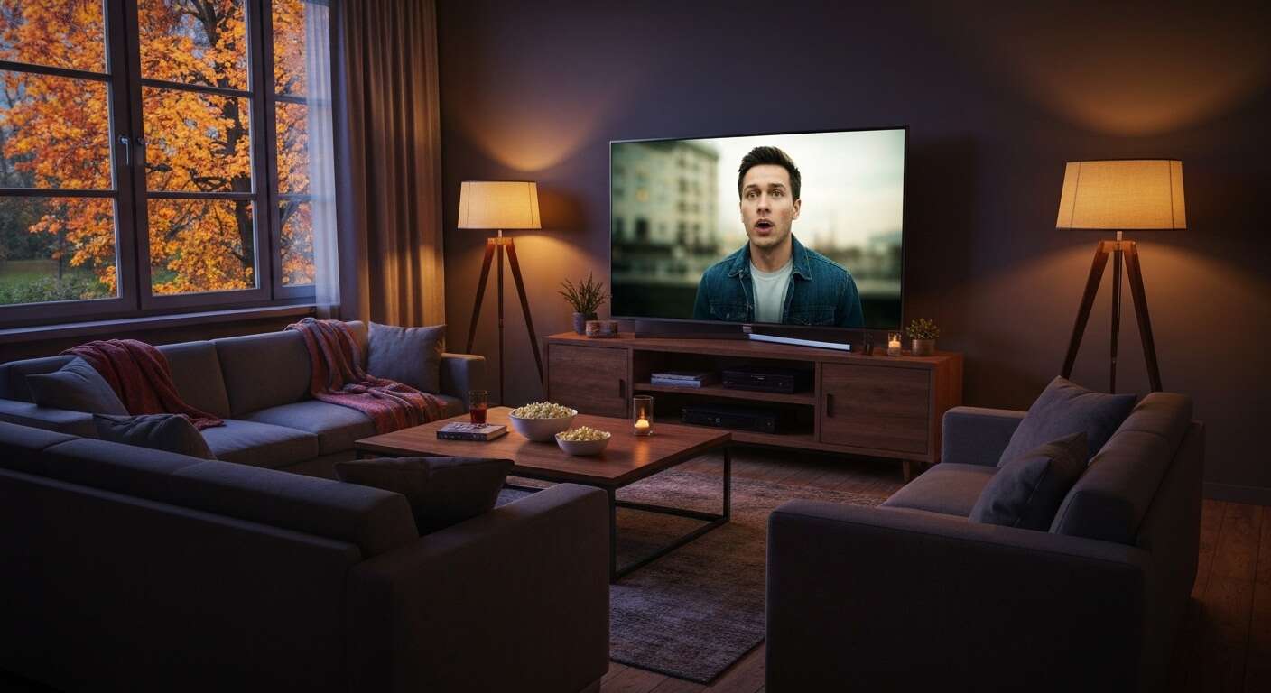 Voici comment créer une ambiance "cinéma maison" dans votre salon pour les soirées d'automne