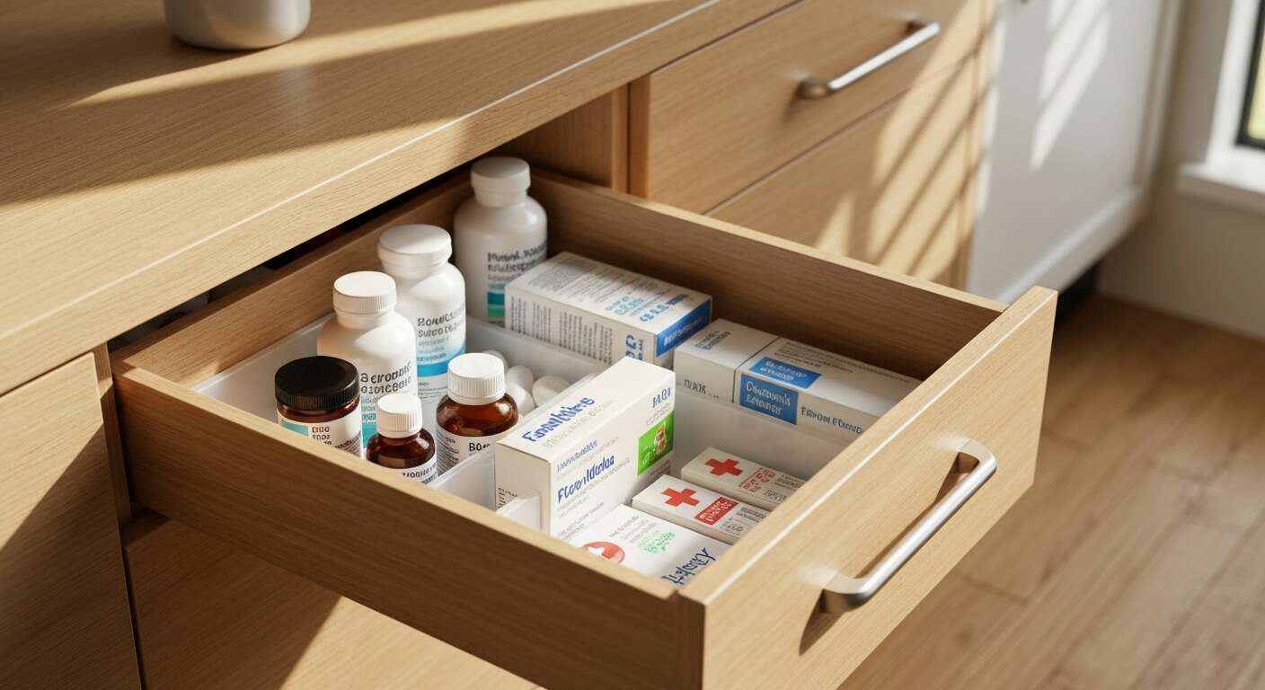 Fini le désordre dans le tiroir à médicaments : comment organiser une pharmacie familiale sûre