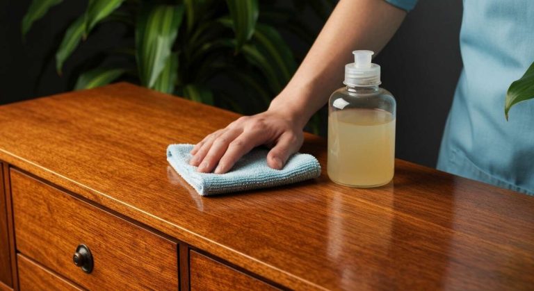 L'astuce pour nettoyer un meuble en bois ciré sans enlever la cire et en préservant sa patine