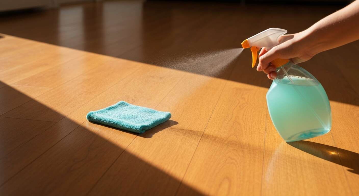 L'astuce pour faire briller votre parquet stratifié sans laisser de traces et avec un produit que vous avez déjà