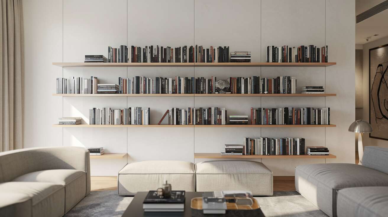 Comment fabriquer une étagère invisible pour vos livres : l&rsquo;illusion d&rsquo;optique déco qui fait sensation