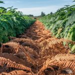 Cette technique ancestrale avec de la fougère sèche protège les plants de pommes de terre