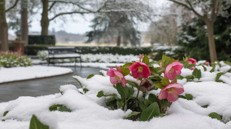 Cette vivace spectaculaire fleurit sous la neige et colore les massifs en plein hiver