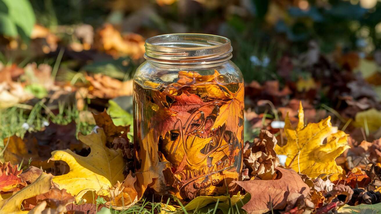 Cette astuce transforme les feuilles mortes en un engrais liquide puissant et gratuit