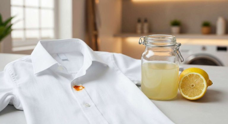 Comment nettoyer les taches de rouille sur les vêtements blancs avec un produit naturel
