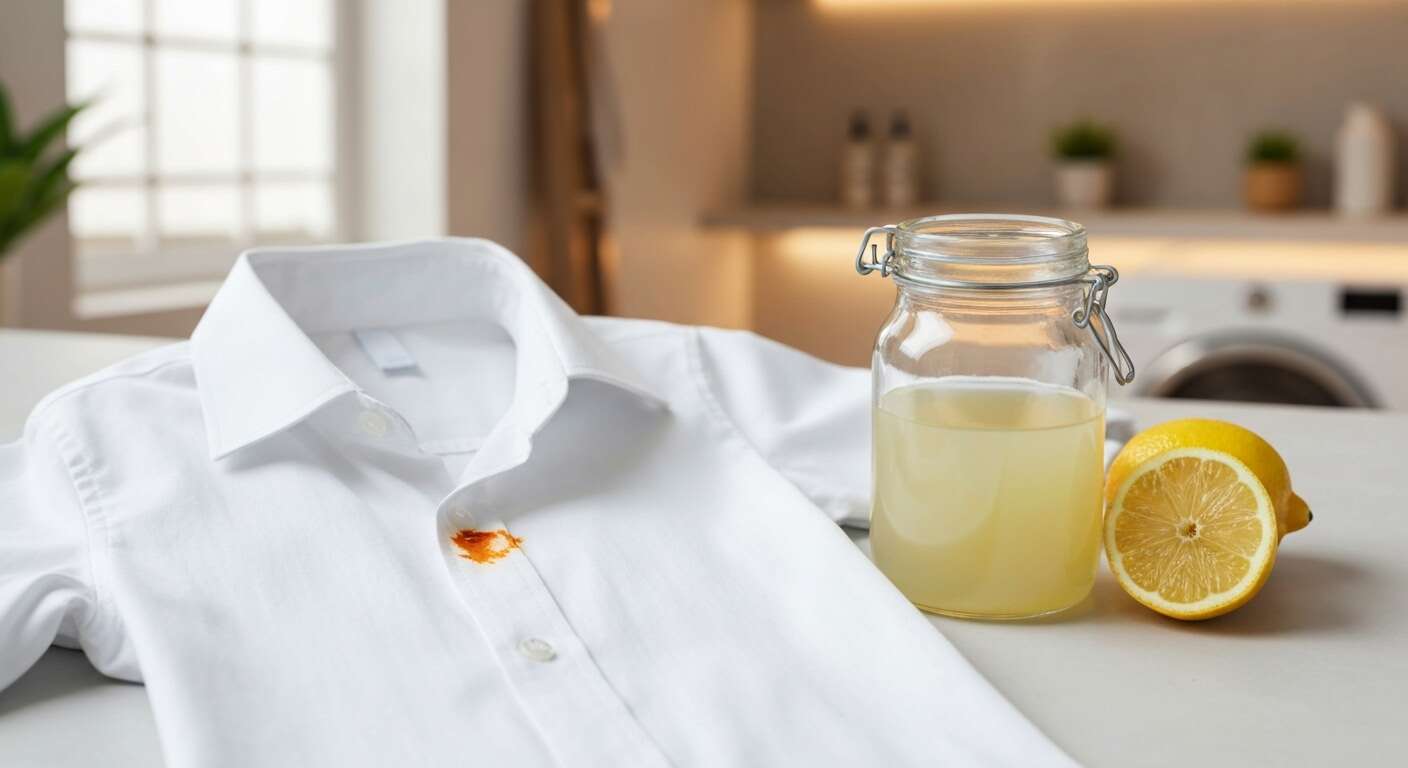 Comment nettoyer les taches de rouille sur les vêtements blancs avec un produit naturel